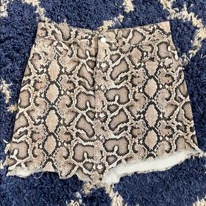 Zara snakeskin skirt